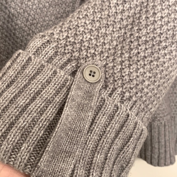 Talbots Wool Sweater Heavy knit Grey color - Picture 6 of 16